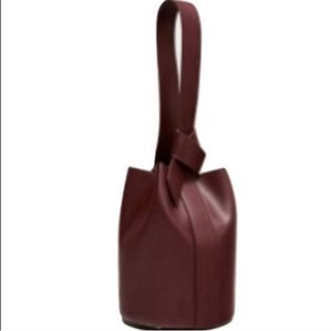 Zara bergundy bucket bag, converts to backpack